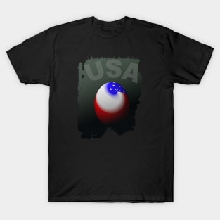 USA, American Flag, World, Patriot, America, Red White Blue T-Shirt